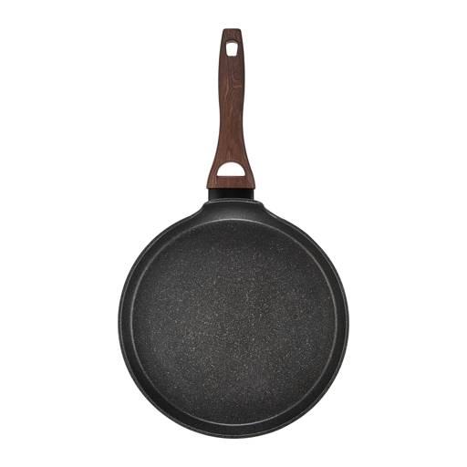 Crepe Pan with Qualum Basic Stone Edition Coating 26 cm Darkwood