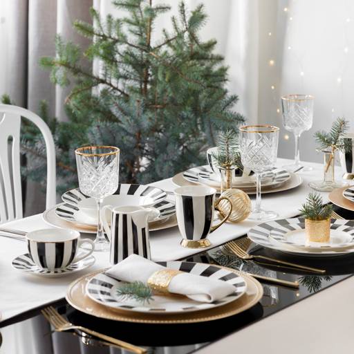 Dinner-Coffee Service for 6 People 45-Piece Ribs