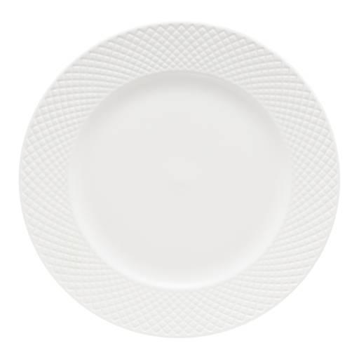 Speiseteller 27 cm Grid weiß