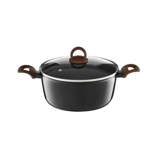 Topf Mit Deckel 24 cm Darkwood